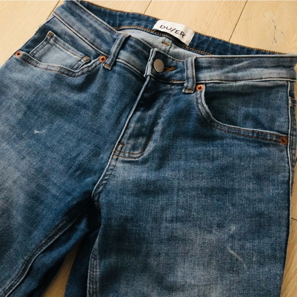 DU/ER Performance Stretch Light Wash Organic Cotton Blend Jeans Size 24x30 - Picture 13 of 13